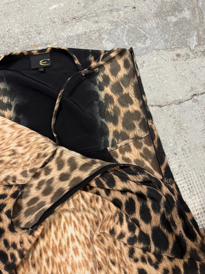 2000s Cavalli Panther Black Dress (M) bQymYZx 6