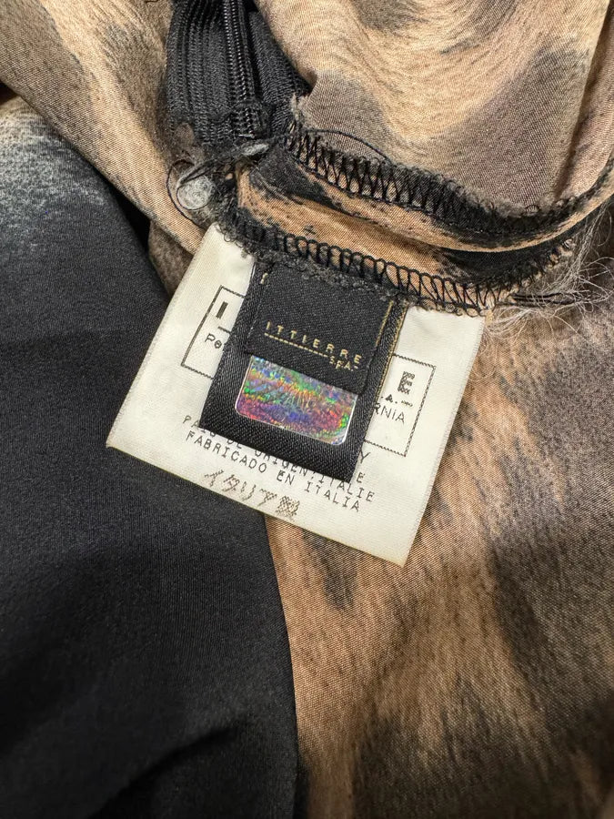 2000s Cavalli Panther Black Dress (M) bQymYZx 7