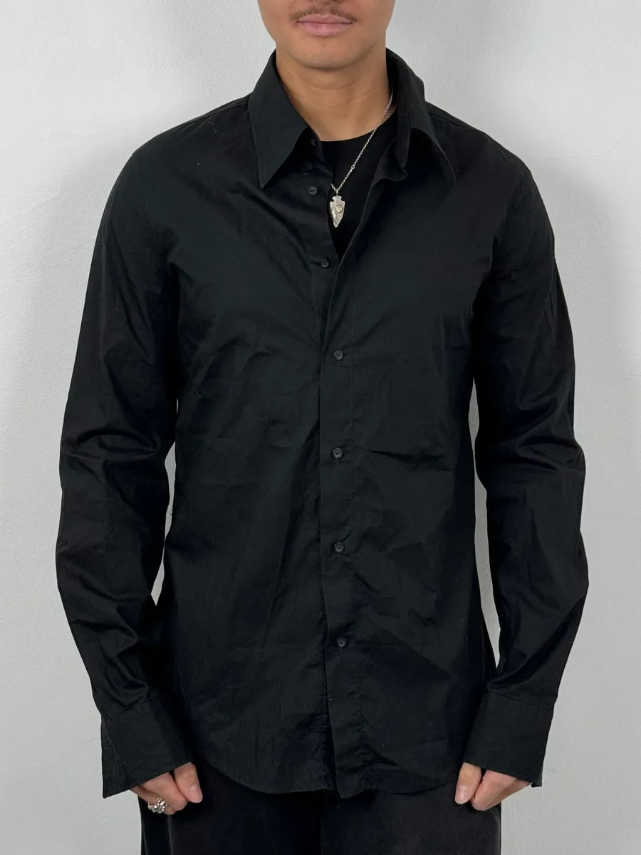 2000s Cavalli Peacock Black Shirt MVMZtHx 1