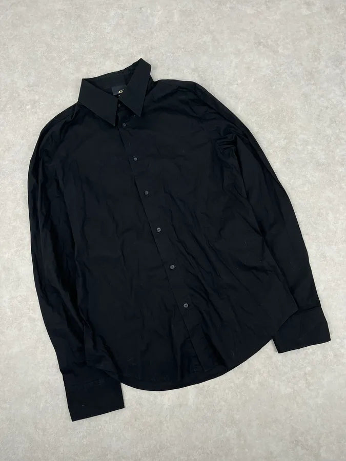 2000s Cavalli Peacock Black Shirt MVMZtHx 4