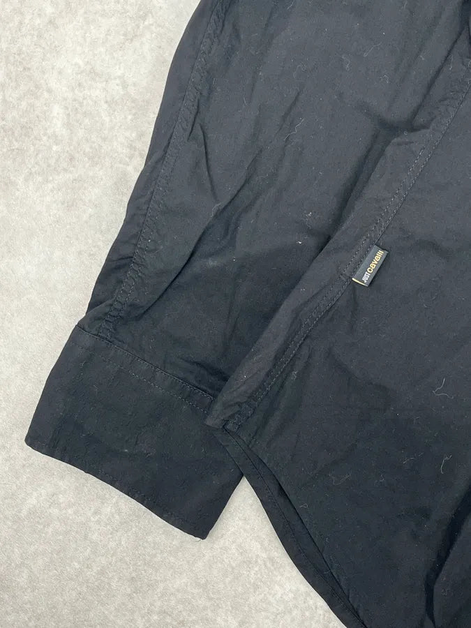 2000s Cavalli Peacock Black Shirt MVMZtHx 7