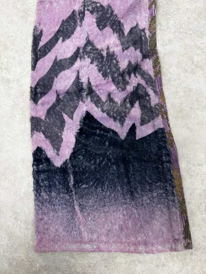 SS2005 Cavalli Peninsula Pink Velvet Pants wFVTchm 7