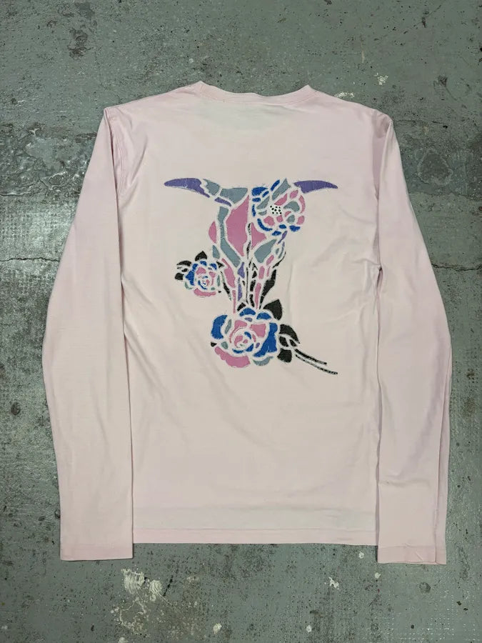 2000s Cavalli Pink Bull Art Longsleeves VEMaDzP 0