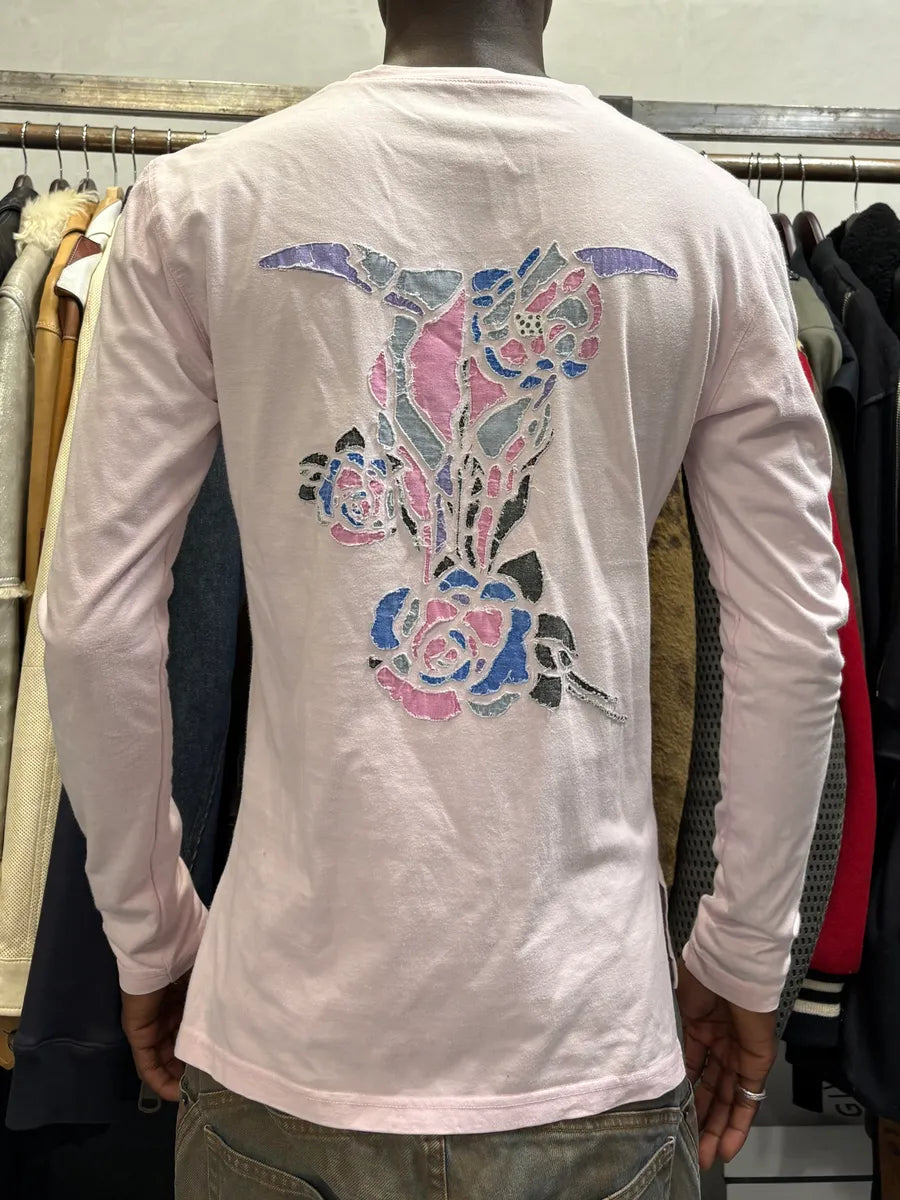 2000s Cavalli Pink Bull Art Longsleeves VEMaDzP 3