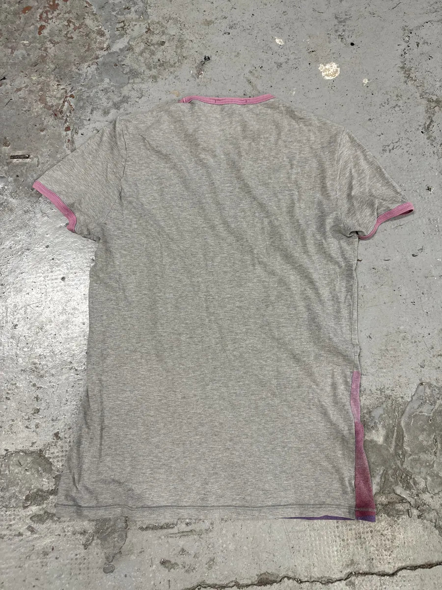 2000s Cavalli Pink Retro Tennis Grey T-Shirt MmUZFEI 3