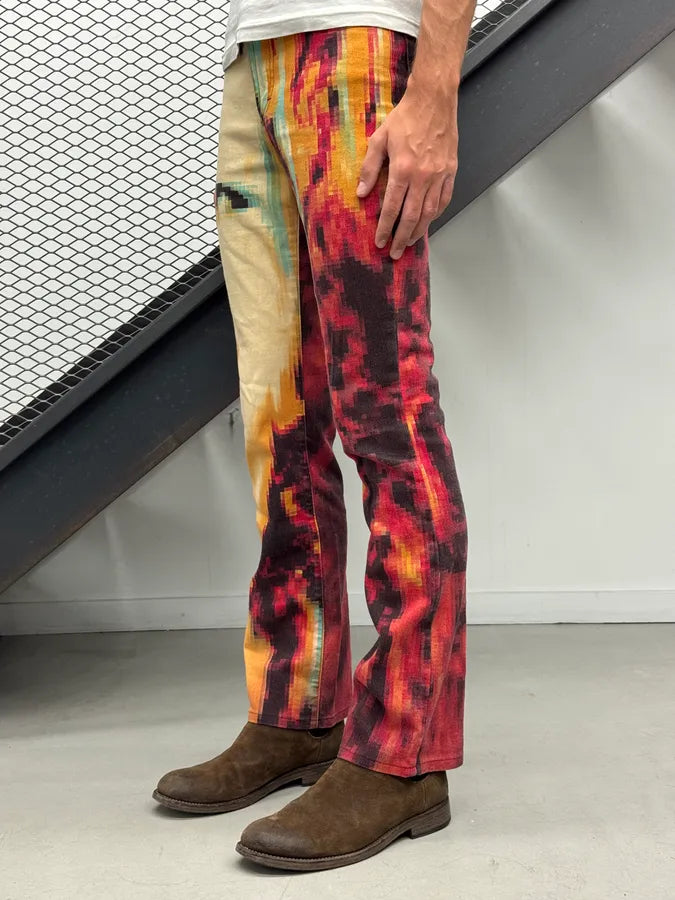 2000s Cavalli Pixel Face Multicolor Pants ljbxIFn 2