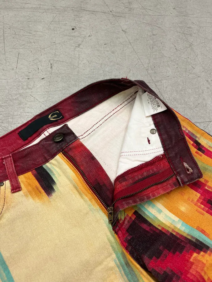 2000s Cavalli Pixel Face Multicolor Pants ljbxIFn 9