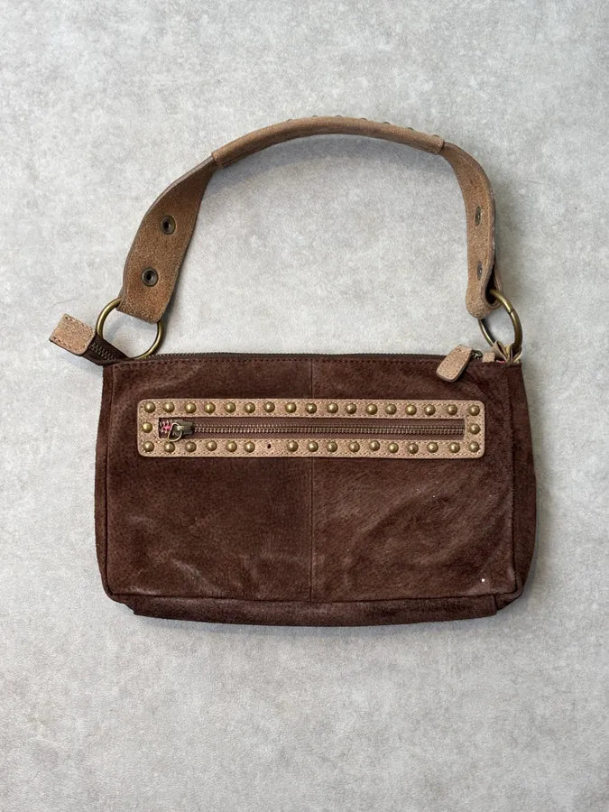 2000s Cavalli Pony Hair & Brown Leather Shoulder Bag KFFbFDi 5