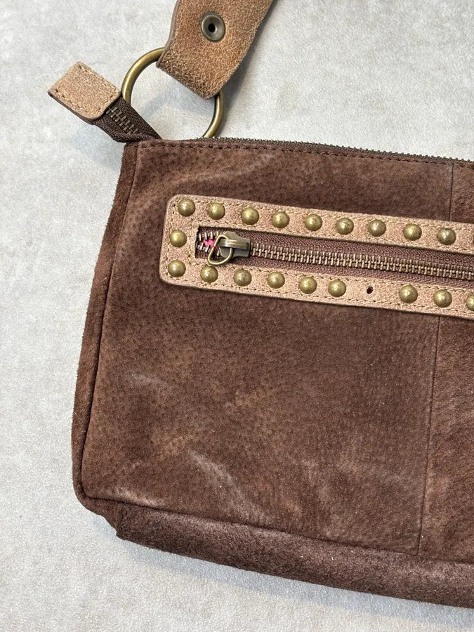 2000s Cavalli Pony Hair & Brown Leather Shoulder Bag KFFbFDi 6