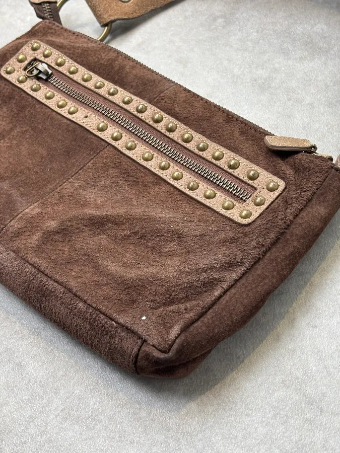 2000s Cavalli Pony Hair & Brown Leather Shoulder Bag KFFbFDi 7