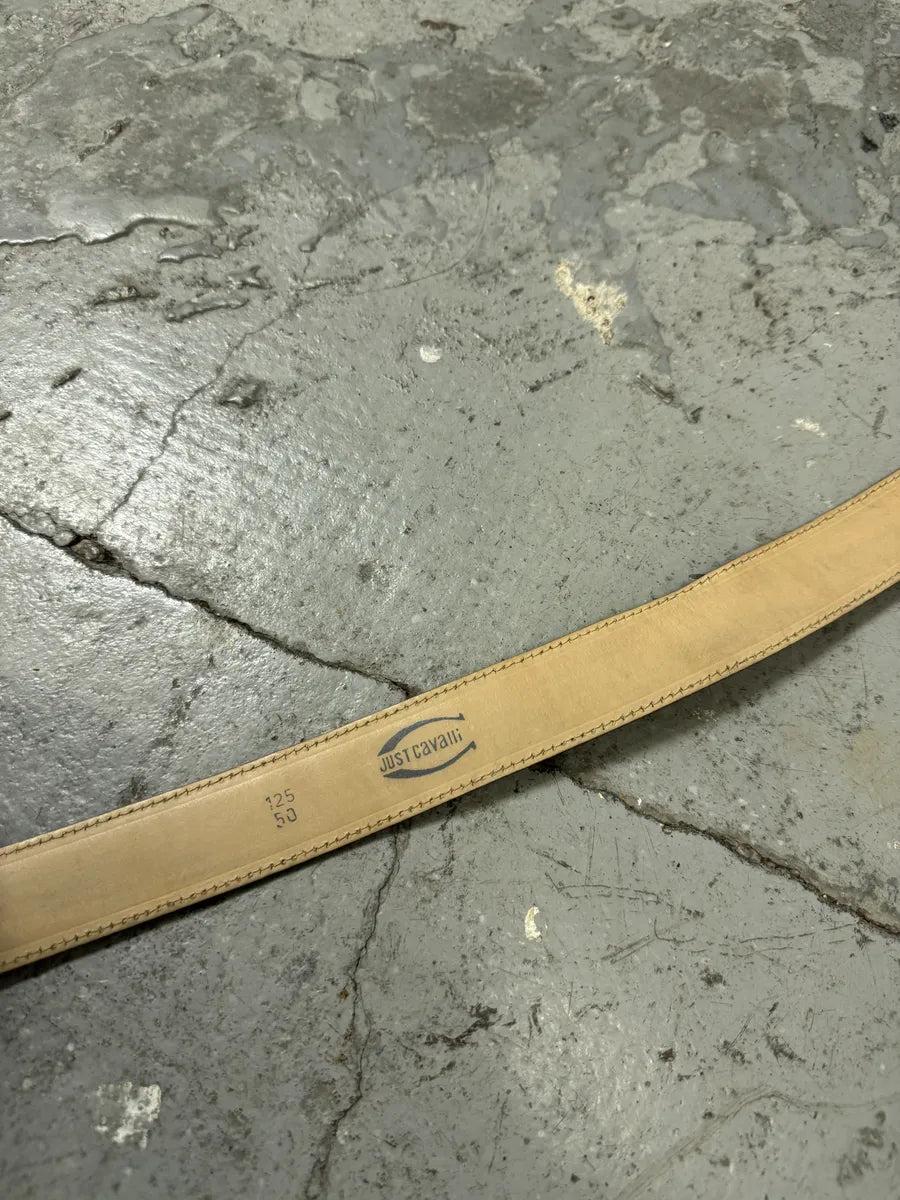 2000s Cavalli Pony Hair Brown Leather Belt (OS) 5