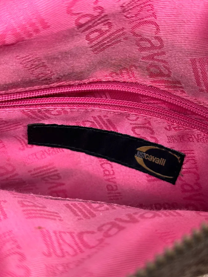 2000s Cavalli Pony Hair Brown Suede Leather Shoulder Bag WhtSOqq 9