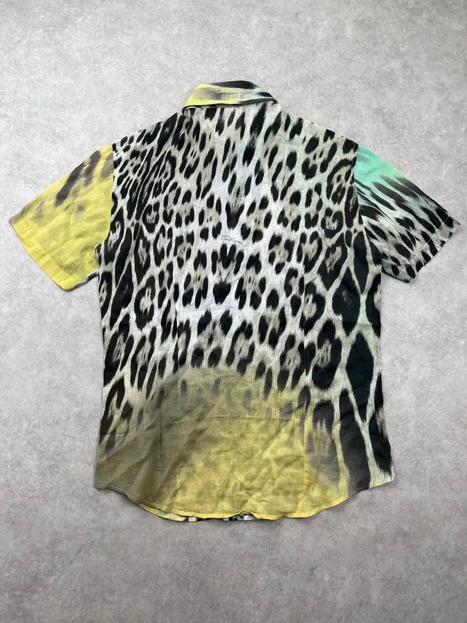 2000s Cavalli Psychedelic Leopard Multicolor Shirt LtSruho 6