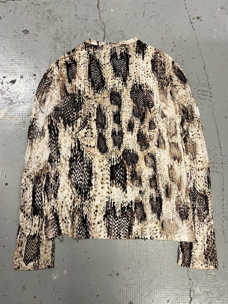 2000s Cavalli Python Elevated Beige Longsleeves sjrMbZz 6