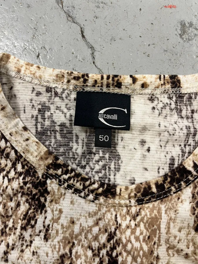 2000s Cavalli Python Elevated Beige Longsleeves sjrMbZz 7