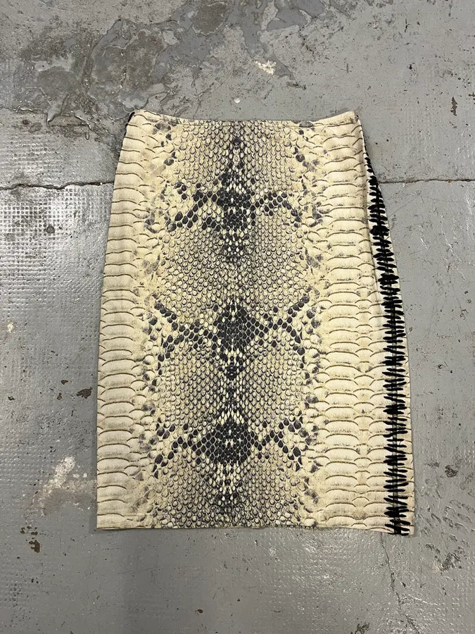 2000s Cavalli Python Exotic Print Skirt gMKYJmj 2