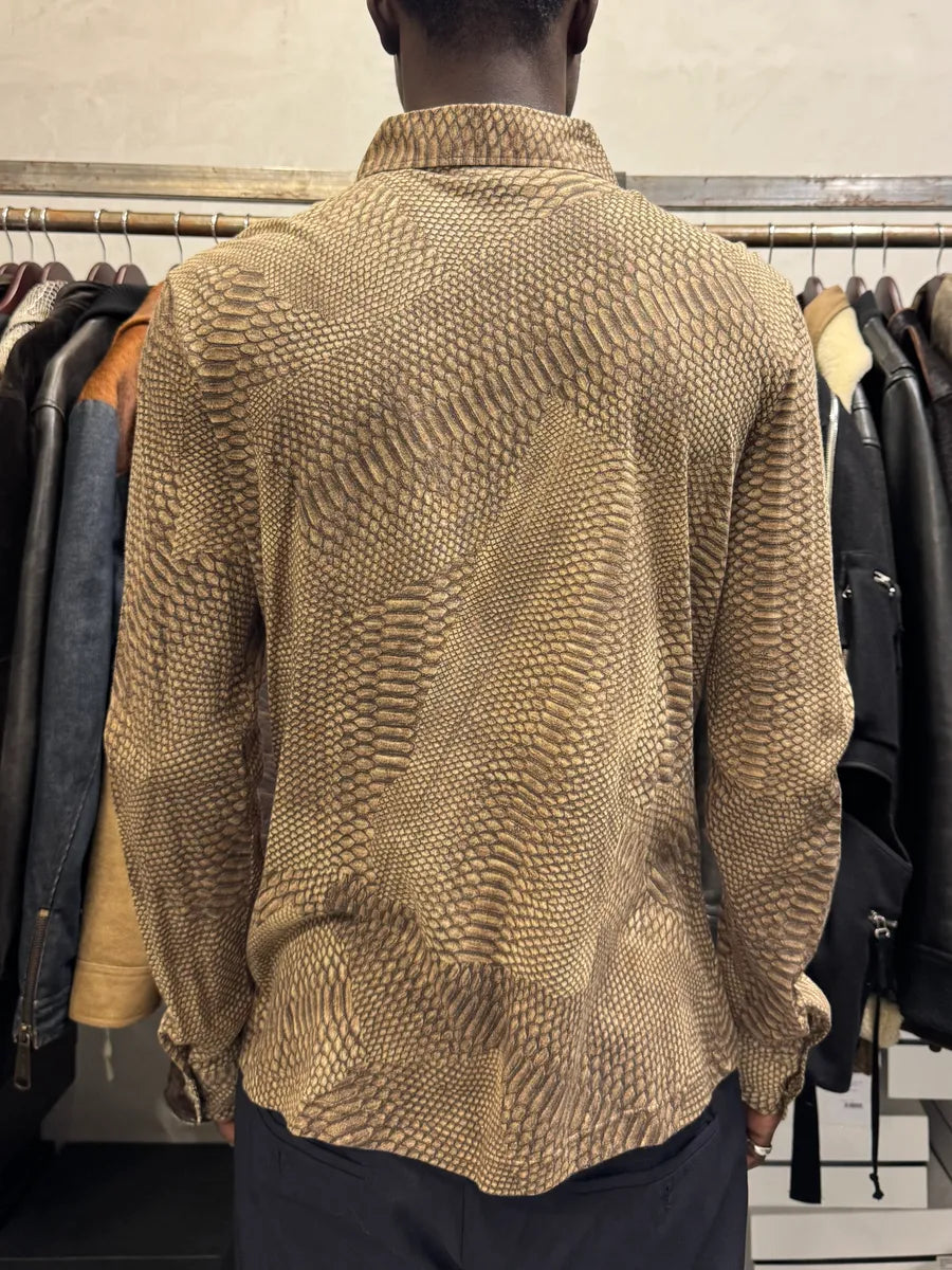 2000s Cavalli Python Skin Effect Shirt tuLSkjC 1