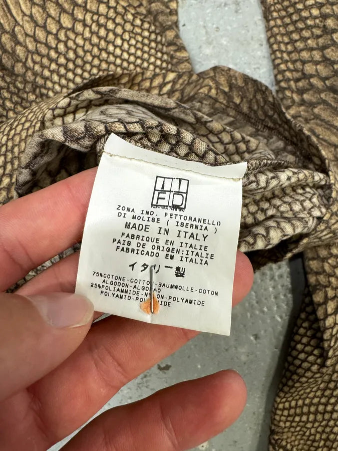 2000s Cavalli Python Skin Effect Shirt tuLSkjC 7