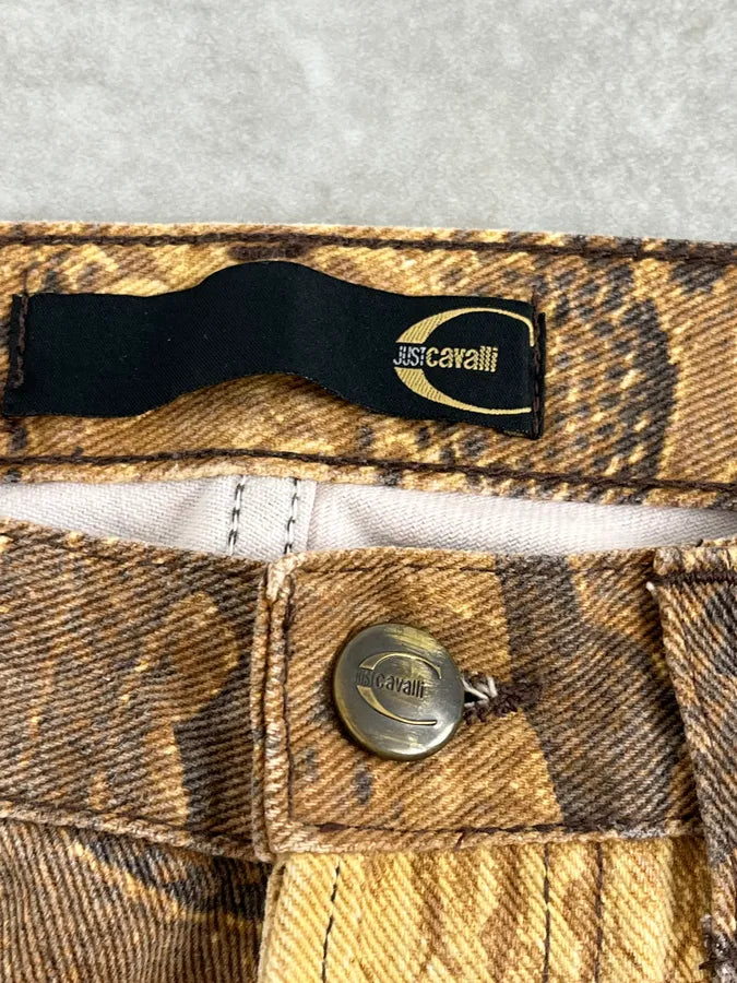 2000s Cavalli Python Snake Brown Pants NjgeSbQ 9