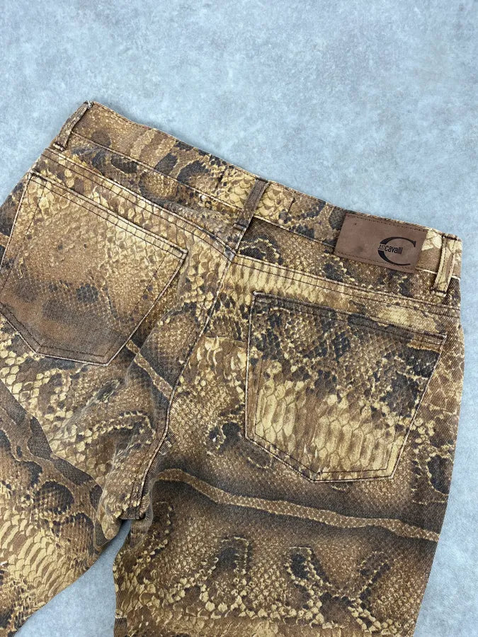 2000s Cavalli Python Snake Brown Pants NjgeSbQ 7