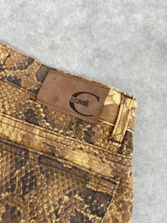 2000s Cavalli Python Snake Brown Pants NjgeSbQ 10