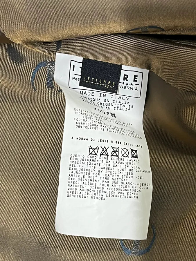 2000s Cavalli Raw Beige Leather Suit Jacket qNxvYXd 10