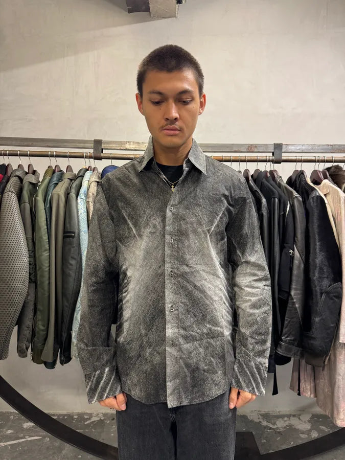 2000s Cavalli Raw Brutal Grey Shirt LvmcTEc 1