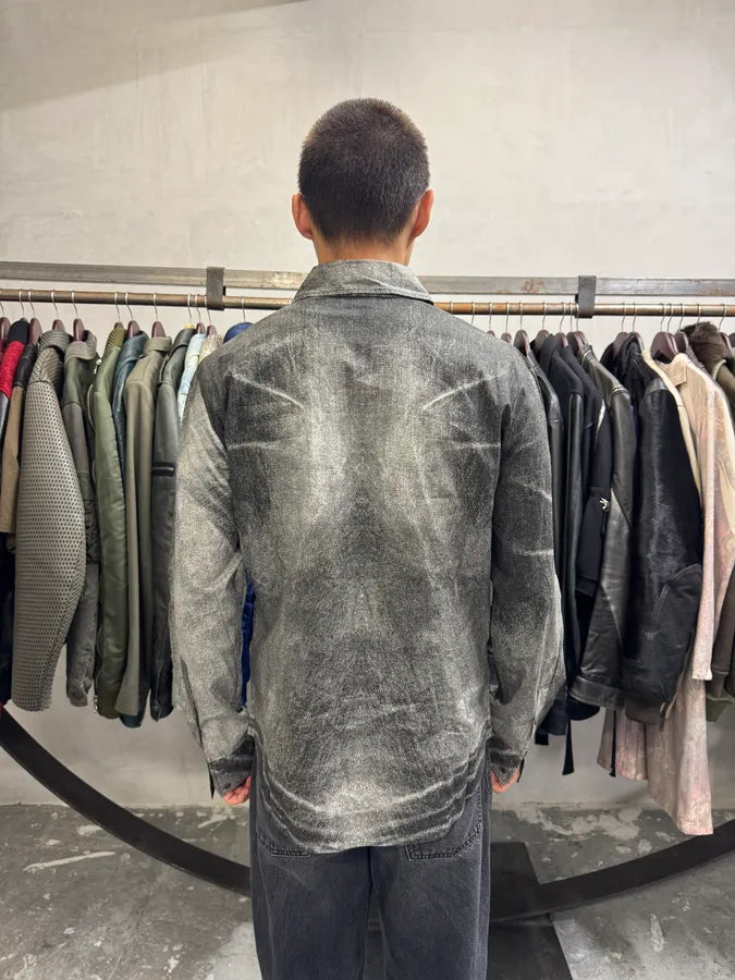 2000s Cavalli Raw Brutal Grey Shirt LvmcTEc 2