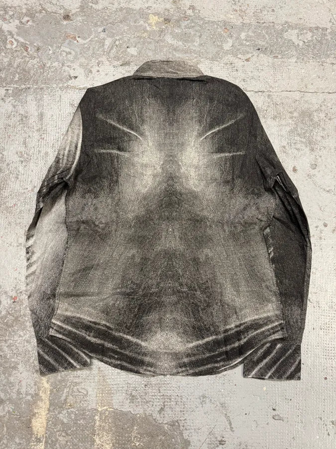 2000s Cavalli Raw Brutal Grey Shirt LvmcTEc 3