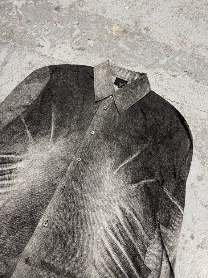 2000s Cavalli Raw Brutal Grey Shirt LvmcTEc 4