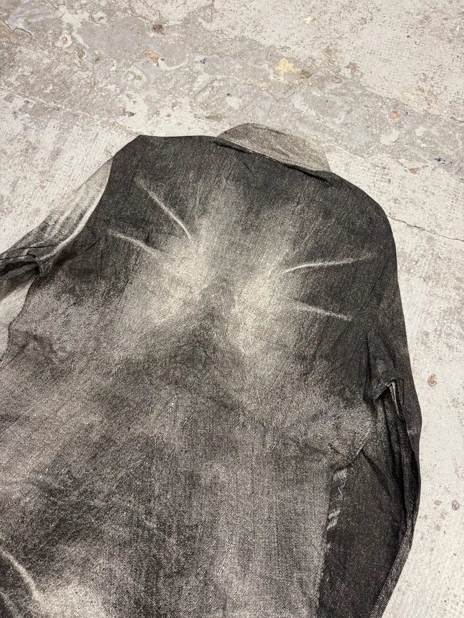 2000s Cavalli Raw Brutal Grey Shirt LvmcTEc 6