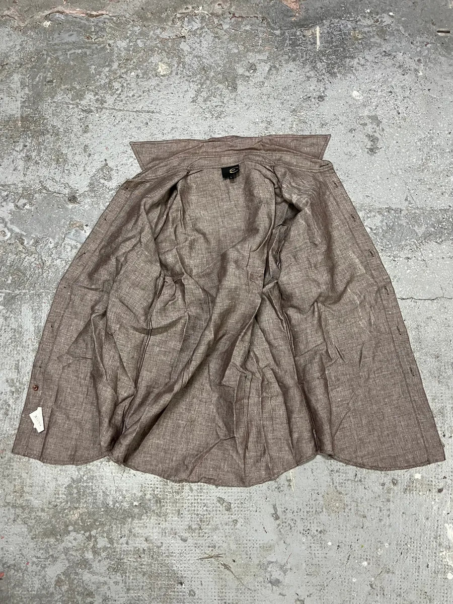 2000s Cavalli Raw Grey Leopard Scars Shirt (S/M) qbmHTvY 6