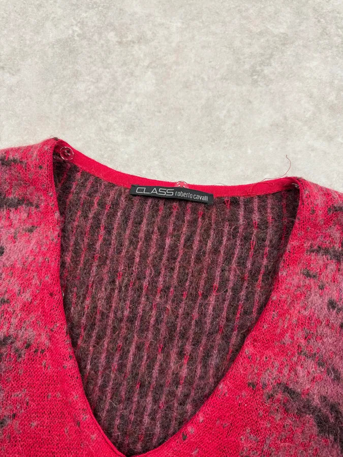 2000s Cavalli Red Evil Zebra Cardigan zOHIlgO 6