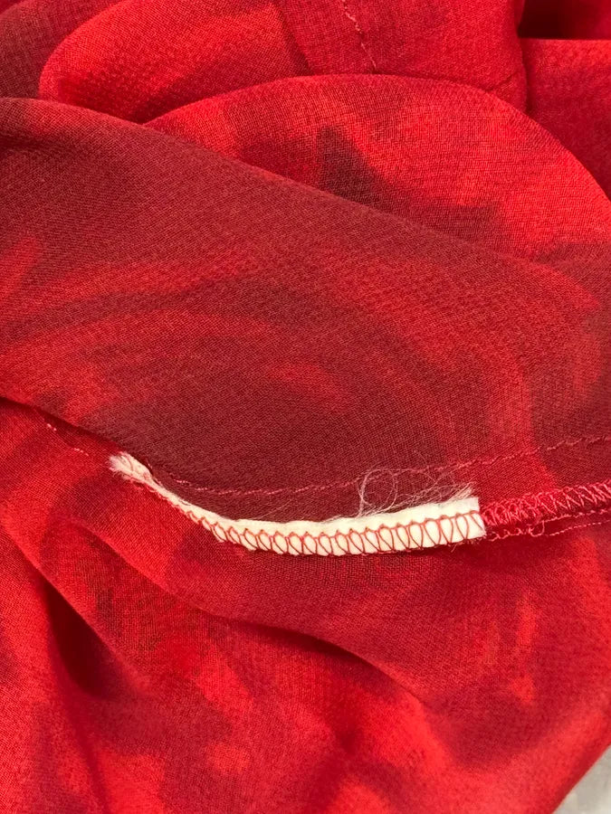 2000s Cavalli Red Flowers Shirt AOVOIxz 5