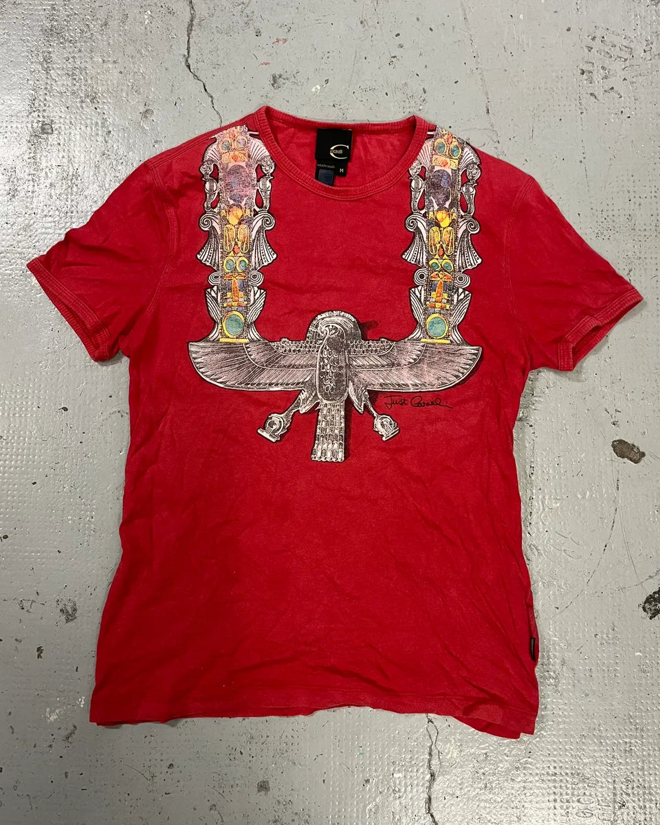 SS2008 Cavalli Red Indian T-Shirt Ovmjsro 0