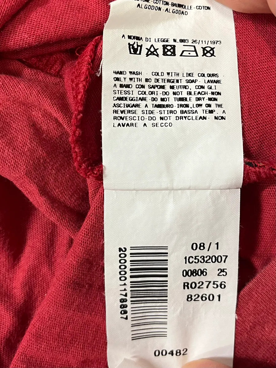 SS2008 Cavalli Red Indian T-Shirt Ovmjsro 10
