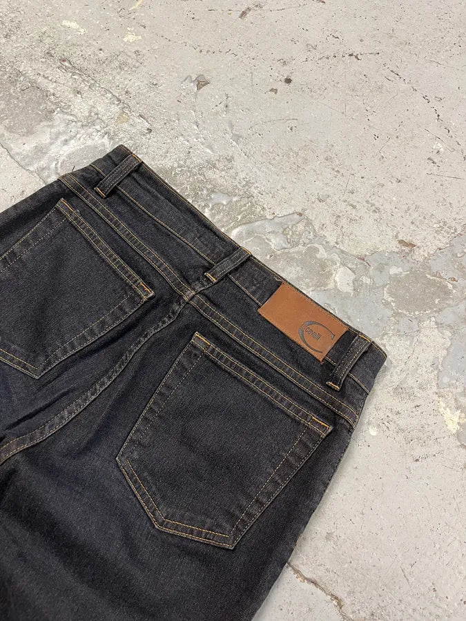 2000s Cavalli Red Tiger Black Black Jeans EShJbnh 7