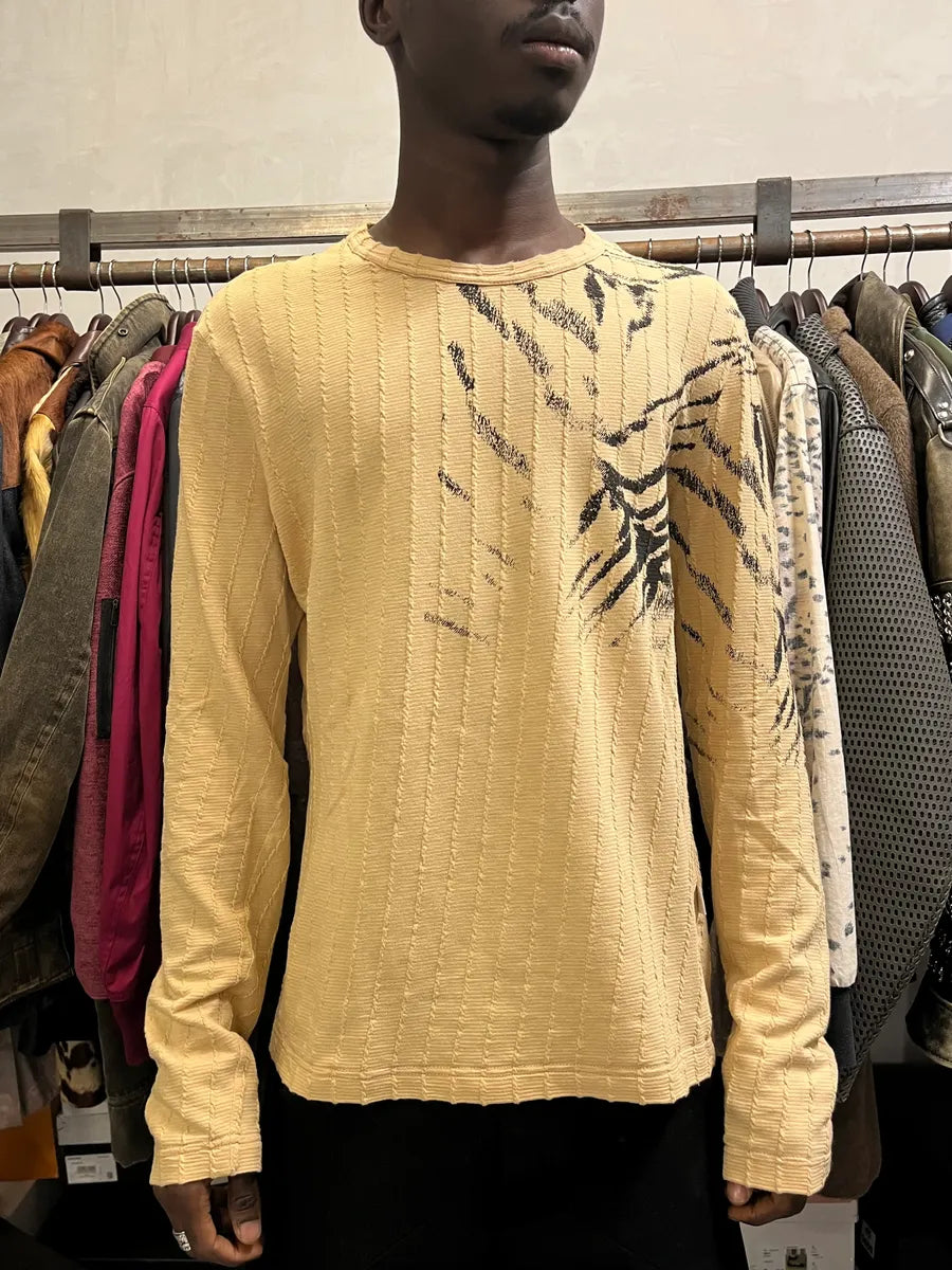 2000s Cavalli Safari Savage Creamy Longsleeves zvBpQIf 1