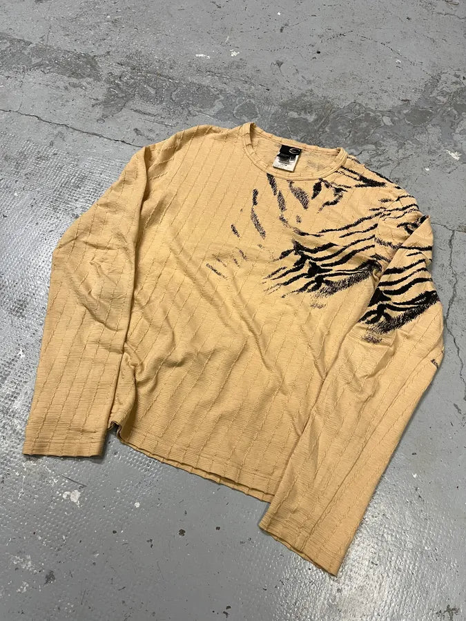 2000s Cavalli Safari Savage Creamy Longsleeves zvBpQIf 3