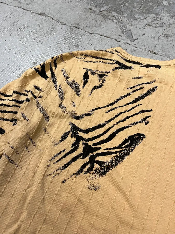 2000s Cavalli Safari Savage Creamy Longsleeves zvBpQIf 7