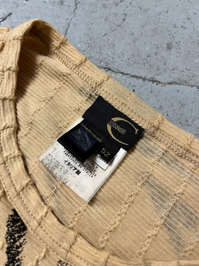 2000s Cavalli Safari Savage Creamy Longsleeves zvBpQIf 8