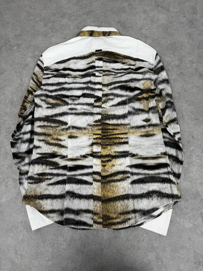 2000s Cavalli Safari White Savage Shirt ZqpoFGl 3