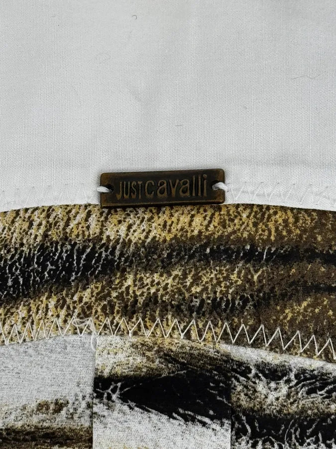 2000s Cavalli Safari White Savage Shirt ZqpoFGl 9