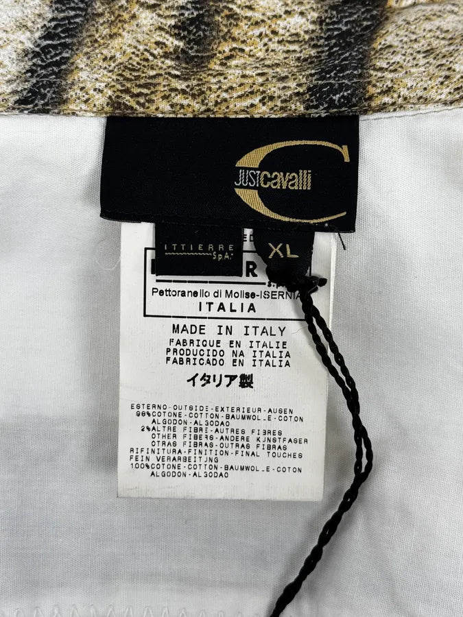 2000s Cavalli Safari White Savage Shirt ZqpoFGl 10