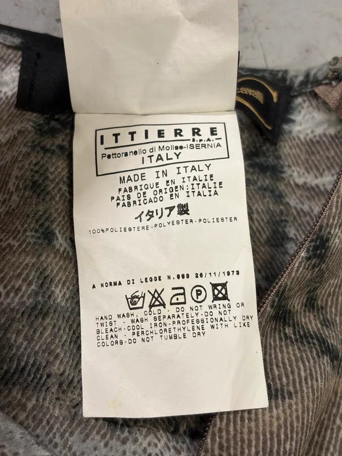 2000s Cavalli Safari Zebra Black & White Skirt TdBkenC 10