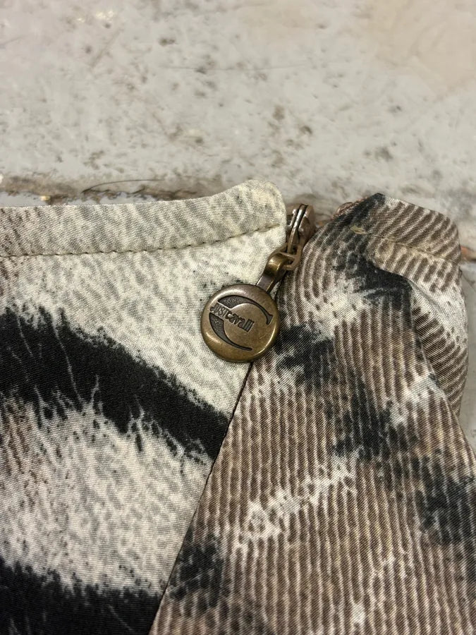 2000s Cavalli Safari Zebra Black & White Skirt TdBkenC 8