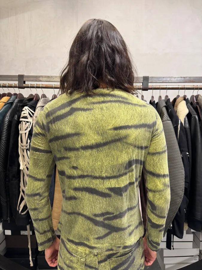 2000s Cavalli Safari Zebra Green Longsleeves nkZHDdF 2