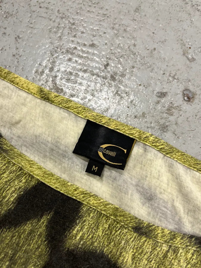 2000s Cavalli Safari Zebra Green Longsleeves nkZHDdF 6