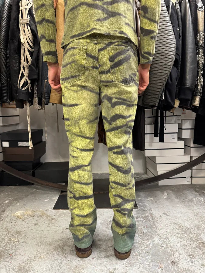 2000s Cavalli Safari Zebra Yellow Pants YheFgUt 1