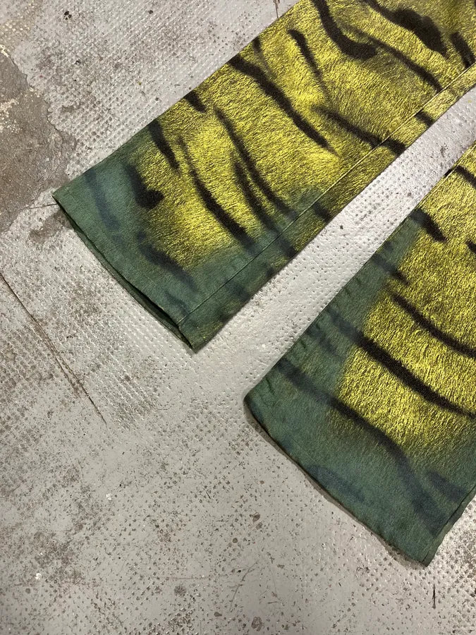 2000s Cavalli Safari Zebra Yellow Pants YheFgUt 4